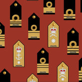 Navy Australia Insignia Red Allover 1088K Cotton